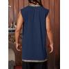 Runcati Mens Medieval Costume Pirate Renaissance Sleeveless Tunic Knight Viking Halloween LARP Shirts(Navy)