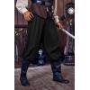 Runcati Mens Medieval Renaissance Pants Viking Pirate Mercenary Gothic Costume Cosplay Navigator Trousers Black