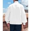 Runcati Mens Pirate Medieval Shirts Ruffle Steampunk Victorian Cosplay Costume Gothic Renaissance Shirt Viking Tops(White)