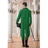 Runcati Mens Steampunk Victorian Jacket Gothic Tailcoat Costume Vintage Tuxedo Viking Renaissance Pirate Halloween Coats(Green)