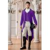 Runcati Mens Steampunk Victorian Jacket Gothic Tailcoat Costume Vintage Tuxedo Viking Renaissance Pirate Halloween Coats(Purple)