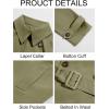 Runcati Mens Trench Coat Double Breasted Belted Windbreaker Jackets Lapel Lightweight Long Jacket Casual Overcoat(Army Green)