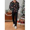 Runcati Mens Ugly Christmas Sweatshirt Fuzzy Sherpa Long Sleeve Hoodie Printed Kangroo Pocket Soft Pullover Tops(Picture Color)