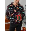 Runcati Mens Ugly Christmas Sweatshirt Fuzzy Sherpa Long Sleeve Hoodie Printed Kangroo Pocket Soft Pullover Tops(Picture Color)