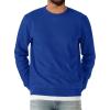 Runcati Mens Crewneck Sweatshirt Casual Long Sleeve Lightweight Fashion Basic Pullover Sweatshirt(Blue)