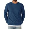 Runcati Mens Crewneck Sweatshirt Casual Long Sleeve Lightweight Fashion Basic Pullover Sweatshirt(Navy)