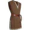 Runcati Mens Medieval Costume Pirate Renaissance Sleeveless Tunic Knight Viking Halloween LARP Shirts(Brown)