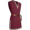Runcati Mens Medieval Costume Pirate Renaissance Sleeveless Tunic Knight Viking Halloween LARP Shirts(Burgundy)