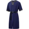 Runcati Mens Medieval Pirate Costume Tunic Renaissance Knight Warrior Viking LARP Halloween Tops(A-navy)