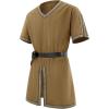 Runcati Mens Medieval Pirate Tunic Renaissance Viking Knight Costume Linen Short Sleeve LARP Halloween Tops(Brown)