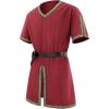 Runcati Mens Medieval Pirate Tunic Renaissance Viking Knight Costume Linen Short Sleeve LARP Halloween Tops(Burgundy)