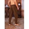 Mens Medieval Ankle Pants Viking Pirate Renaissance Costume Lace Up Tapered Banded Navigator Casual Trousers(01 Brown)