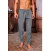 Mens Medieval Ankle Pants Viking Pirate Renaissance Costume Lace Up Tapered Banded Navigator Casual Trousers(01 Grey)