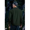 Mens Medieval Pirate Shirt Viking Renaissance Lace up Mercenary Halloween Scottish Jacobite Ghillie Tops(01 Army Green)