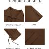 Mens Medieval Pirate Shirt Viking Renaissance Lace up Mercenary Halloween Scottish Jacobite Ghillie Tops(Brown)