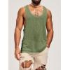 Runcati Mens Workout Tank Tops Sleeveless Shirt Muscle Gym Bodybuilding Fitness Training Loose Fit T Shirts(Army Green)