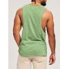 Runcati Mens Workout Tank Tops Sleeveless Shirt Muscle Gym Bodybuilding Fitness Training Loose Fit T Shirts(Mint)