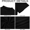 Mens Mock Turtleneck T Shirts Short Sleeve Cotton Basic Undershirt Relaxed Fit Lightweight Solid Pullover Tops(Black)