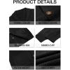 Runcati Mens Shawl Collar Cardigan Sweater Cable Knit Button Down Winter Chunky Sweaters with Pockets(Black)