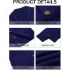 Runcati Mens Shawl Collar Cardigan Sweater Cable Knit Button Down Winter Chunky Sweaters with Pockets(Navy)