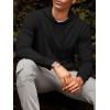 Runcati Mens Lightweight Hoodies Pullover Long Sleeve Casual Workout Athletic Shirt Hooded Sweatshirts(Black)