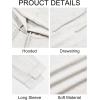 Runcati Mens Lightweight Hoodies Pullover Long Sleeve Casual Workout Athletic Shirt Hooded Sweatshirts(White)