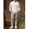 Runcati Mens Lightweight Hoodies Pullover Long Sleeve Casual Workout Athletic Shirt Hooded Sweatshirts(White)