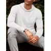 Runcati Mens Lightweight Hoodies Pullover Long Sleeve Casual Workout Athletic Shirt Hooded Sweatshirts(White)