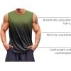 Runcati Mens Sleeveless Tank Tops Workout Muscle Gym T Shirts Crew Neck Gradient Tee Tops(Army Green)