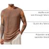 Runcati Mens Waffle Tank Tops Sleeveless T-Shirts Athletic Muscle Summer Beach Hippie Shirts(Coffee)