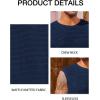 Runcati Mens Waffle Tank Tops Sleeveless T-Shirts Athletic Muscle Summer Beach Hippie Shirts(Navy)
