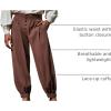 Runcati Mens Medieval Pirate Pants Renaissance Viking Knicker Colonial Halloween Cotton Gothic Costume Trousers(Brown)
