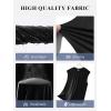 Runcati Mens Sleeveless Tank Tops Workout Cut Off Muscle Shirts Gym Casual Beach Summer Tee with Pocket(Black)