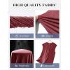 Runcati Mens Sleeveless Tank Tops Workout Cut Off Muscle Shirts Gym Casual Beach Summer Tee with Pocket(Burgundy)