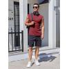 Runcati Mens Sleeveless Tank Tops Workout Cut Off Muscle Shirts Gym Casual Beach Summer Tee with Pocket(Burgundy)