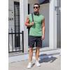 Runcati Mens Sleeveless Tank Tops Workout Cut Off Muscle Shirts Gym Casual Beach Summer Tee with Pocket(Mint)