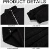 Runcati Mens Fuzzy Sherpa Sweatshirt Quarter Zip Pullover Long Sleeve Winter Fall Fleece Outwear
