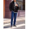 Runcati Mens Fuzzy Sherpa Sweatshirt Quarter Zip Pullover Long Sleeve Winter Fall Fleece Outwear