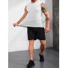 Runcati Mens Sleeveless Hoodies Workout Hooded Tank Tops Muscle Gym Bodybuilding Fitness Training T Shirts(White)