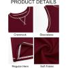 Runcati Mens Workout Tank Tops Sleeveless Casual Crewneck Beach T Shirt Muscle Athletic Gym Running Tee(Burgundy)