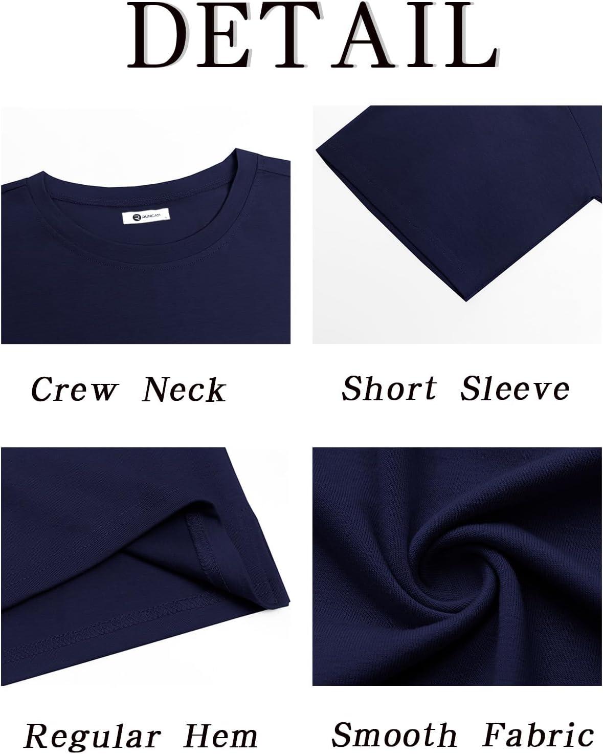 imageRuncati Mens Casual TShirts Short Sleeve Lightweight Oversized Summer Cotton Tee Beach Crew Neck TopsNavy