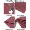 Runcati Mens Short Sleeve T-Shirts Classic Crew Neck Casual Shirt Summer Basic Lightweight Fashion Moisture Wicking Tees(Wine Red)