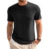 Runcati Mens Short Sleeve T-Shirts Classic Crew Neck Casual Shirt Summer Basic Lightweight Fashion Moisture Wicking Tees(Black)