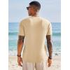 Runcati Mens Short Sleeve T-Shirts Graphic Crewneck Casual Printed Tee Summer Beach Hawaiian Vintage Shirts(Apricot)