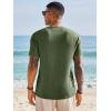 Runcati Mens Short Sleeve T-Shirts Graphic Crewneck Casual Printed Tee Summer Beach Hawaiian Vintage Shirts(Army Green)