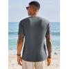 Runcati Mens Short Sleeve T-Shirts Graphic Crewneck Casual Printed Tee Summer Beach Hawaiian Vintage Shirts(Grey)