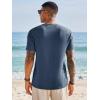 Runcati Mens Short Sleeve T-Shirts Graphic Crewneck Casual Printed Tee Summer Beach Hawaiian Vintage Shirts(Navy)