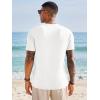 Runcati Mens Short Sleeve T-Shirts Graphic Crewneck Casual Printed Tee Summer Beach Hawaiian Vintage Shirts(White)