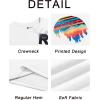 Runcati Mens Short Sleeve T-Shirts Graphic Crewneck Casual Printed Tee Summer Beach Hawaiian Vintage Shirts(White)