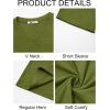 Runcati Mens T-Shirts Short Sleeve V Neck Casual Classic Shirt Summer Stretchy Regular Fit Lightweight Tees(Army Green)
